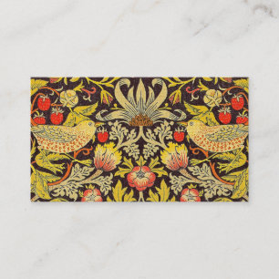 William Morris Strawberry Thief Pattern Visitekaartje
