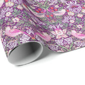 William Morris Strawberry Thief Pattern Wrapping P Cadeaupapier (Rol Hoek)