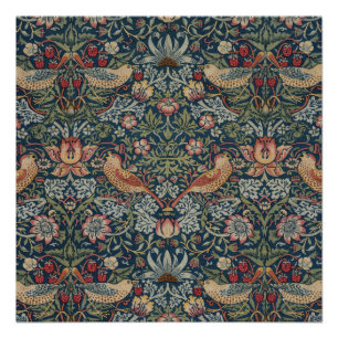William Morris Strawberry Thief Perfect Poster
