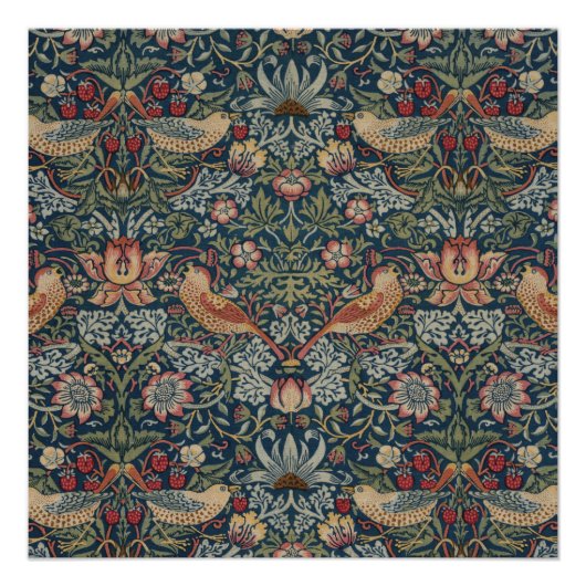  William Morris Strawberry Thief Perfect Poster (Voorkant)