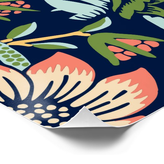 William Morris Strawberry Thief Perfect Poster (Hoek)