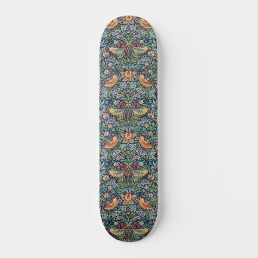 William Morris - Strawberry Thief Persoonlijk Skateboard (Voorkant)