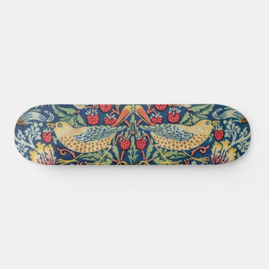 William Morris - Strawberry Thief Persoonlijk Skateboard (Horizontaal)