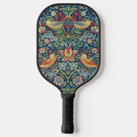 William Morris - Strawberry Thief Pickleball Paddle (Achterkant)