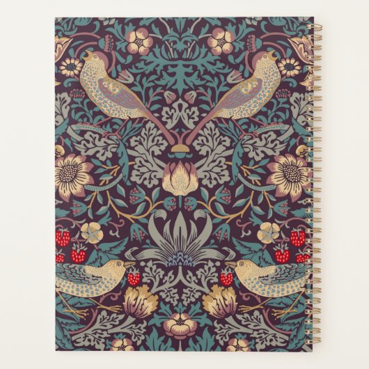 William Morris Strawberry Thief Planner (Achterkant)