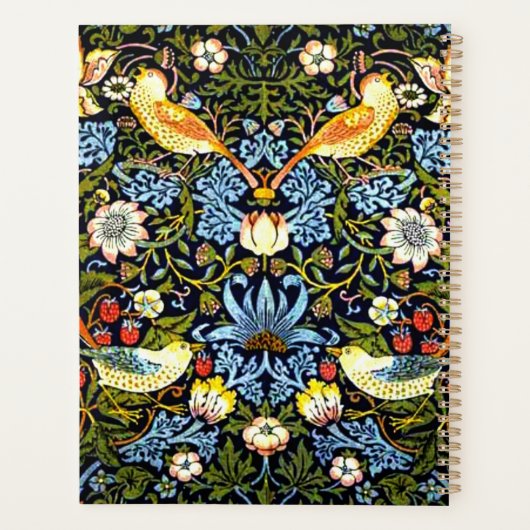 William Morris, Strawberry Thief Planner (Achterkant)