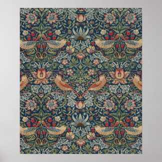 William Morris Strawberry Thief Poster