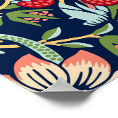 William Morris Strawberry Thief Poster (Hoek)