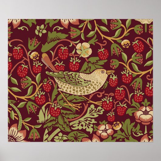 William Morris Strawberry Thief Poster (Voorkant)