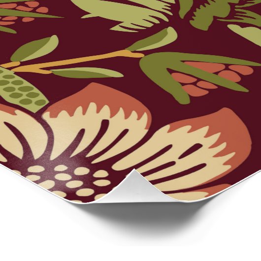 William Morris Strawberry Thief Poster (Hoek)