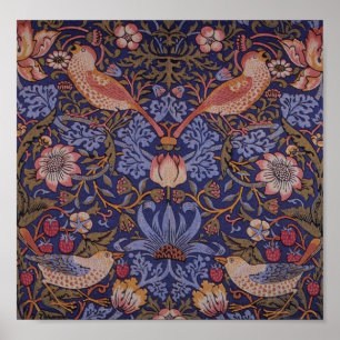 William Morris Strawberry Thief Poster