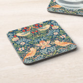 William Morris strawberry thief  print Bier Onderzetter (Linkerzijde)
