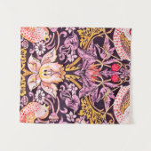 William Morris Strawberry Thief Purple Version Wandkleed (Voorkant (horizontaal))