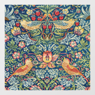 William Morris - Strawberry Thief Raamsticker