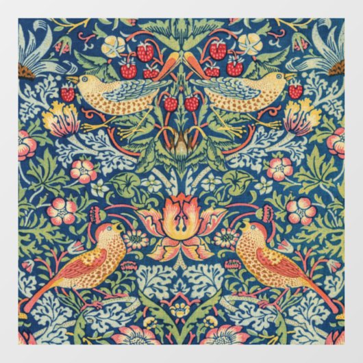 William Morris - Strawberry Thief Raamsticker (Vel)
