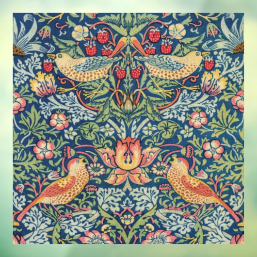 William Morris - Strawberry Thief Raamsticker (Vel 3)