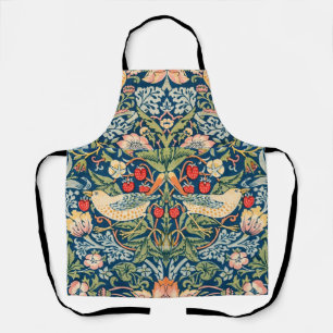William Morris Strawberry Thief Red Floral Patter Schort