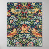 William Morris Strawberry Thief Rested Versie Poster (Voorkant)