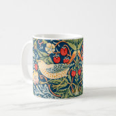  William Morris Strawberry Thief, Retro Koffiemok (Voorkant links)