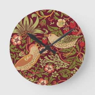 William Morris Strawberry Thief Ronde Klok