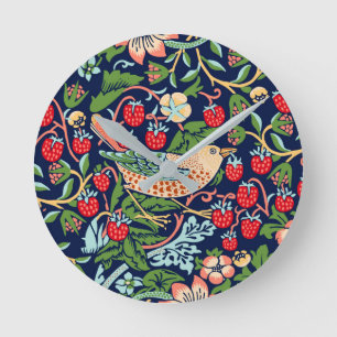 William Morris Strawberry Thief Ronde Klok