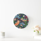 William Morris Strawberry Thief Ronde Klok (Huis)