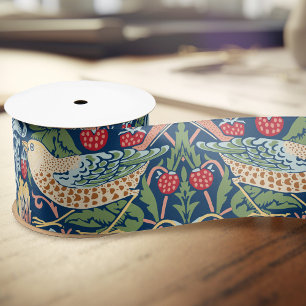 William Morris Strawberry Thief Satijnen Lint