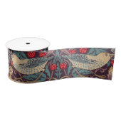 William Morris Strawberry Thief Satin Ribbon Satijnen Lint (Spoel)