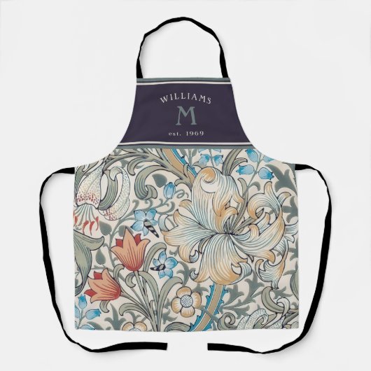 William Morris Strawberry Thief Schort (Voorkant)