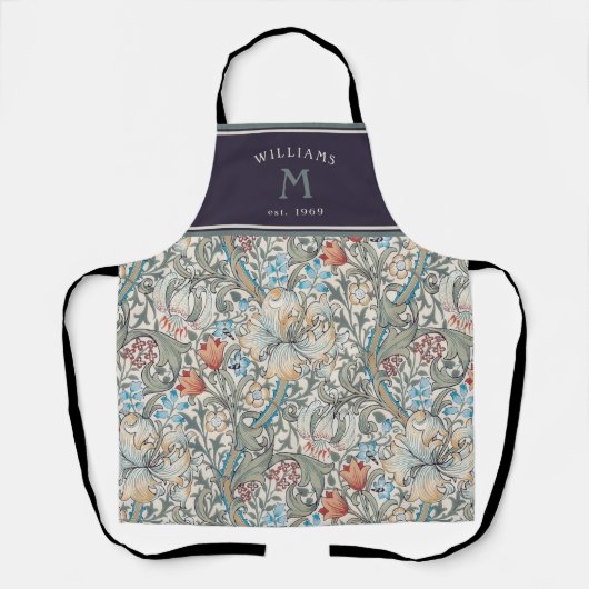 William Morris Strawberry Thief Schort (Voorkant)