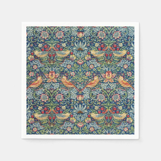 William Morris - Strawberry Thief Servet (Voorkant)