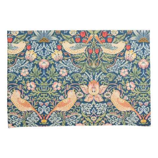 William Morris Strawberry Thief Set van twee Kussensloop (Voorkant-Rechts)