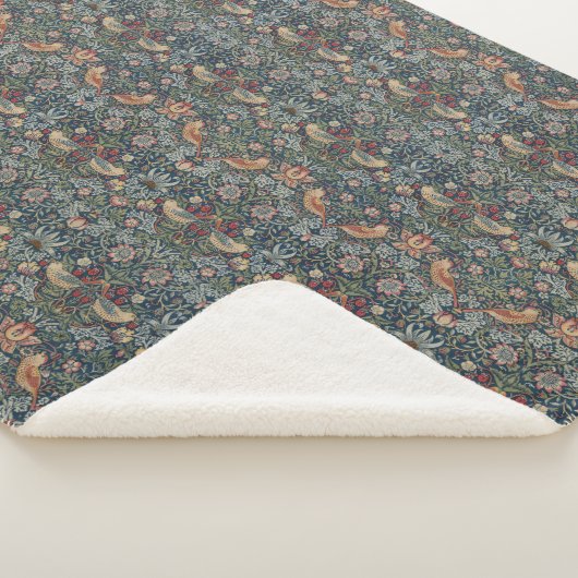  William Morris Strawberry Thief Sherpa Deken (3/4)