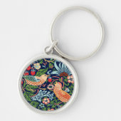 William Morris Strawberry Thief Sleutelhanger (Voorkant)