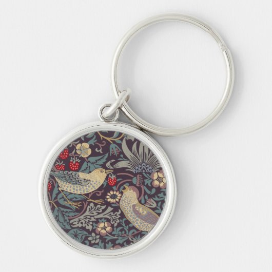 William Morris Strawberry Thief Sleutelhanger (Voorkant)