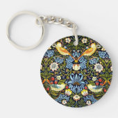William Morris - Strawberry Thief, Sleutelhanger (Voorkant)