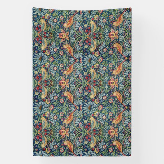 William Morris - Strawberry Thief Spandoek (Verticaal)