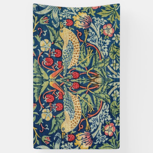 William Morris - Strawberry Thief Spandoek (Verticaal)