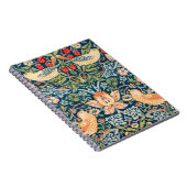 William Morris 'Strawberry Thief' Spiral Notitiebo Notitieboek (Rechterzijde)