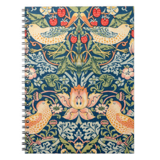 William Morris 'Strawberry Thief' Spiral Notitiebo Notitieboek