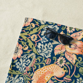 William Morris Strawberry Thief strandlaken