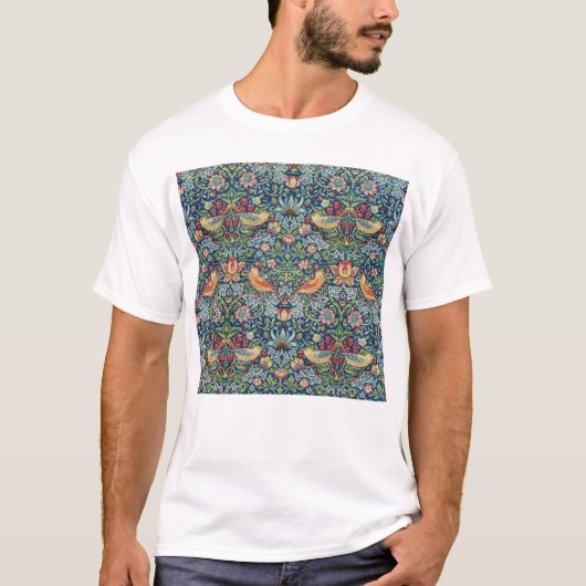 William Morris - Strawberry Thief T-shirt (Voorkant)