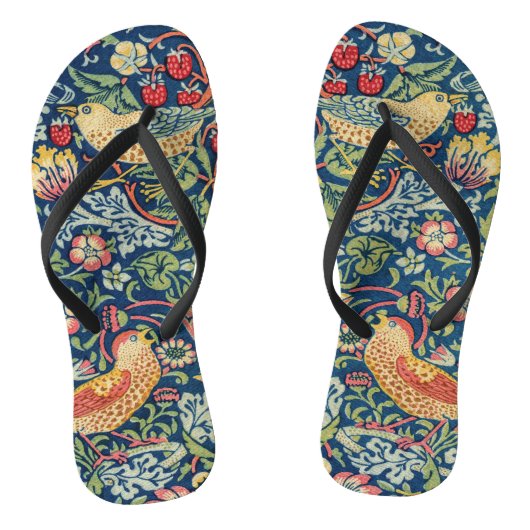 William Morris - Strawberry Thief Teenslippers (Voetbed)