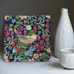 William Morris Strawberry Thief Tegeltje<br><div class="desc">William Morris Strawberry Thief Pattern Design. Add your label text! William Morris was an English textiel designer, artist, writer, and socialist associated with the Pre-Raphaelite Brotherhood and British Arts and Crafts Movement. He founded a design firm in partnership with the artist Edward Burne-Jones, and the poet and artist Dante Gabriel...</div>