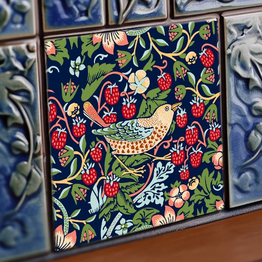 William Morris Strawberry Thief Tegeltje