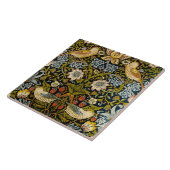 William Morris 'Strawberry Thief' Tegeltje (Zijkant)