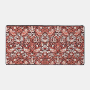William Morris Strawberry Thief Terracotta Vogel Bureaumat