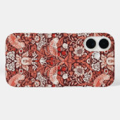 William Morris Strawberry Thief Terracotta Vogel Case-Mate iPhone Case (Achterkant (horizontaal))
