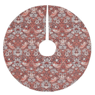 William Morris Strawberry Thief Terracotta Vogel Kerstboom Rok