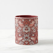 William Morris Strawberry Thief Terracotta Vogel Mok (Midden)